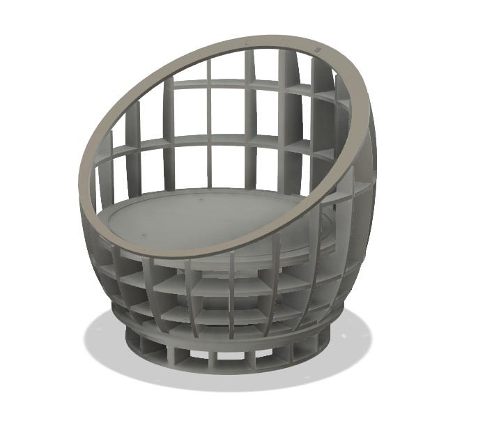 Armchair 01 internal frame structure